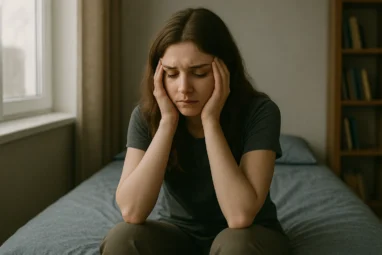 a girl with anxiety